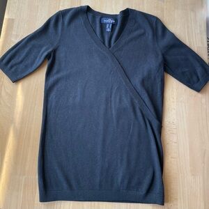 The Outfitters By Lands End Women’s Black Short-Sleeve Knit Sweater Size XS